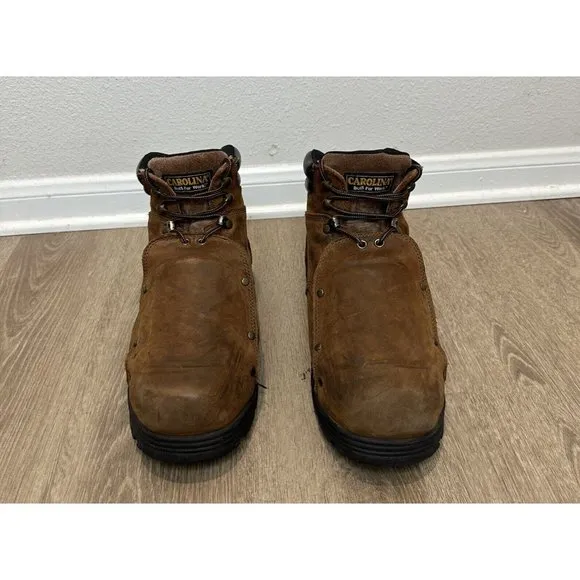 Carolina 14D CA3630 Foreman Brown Leather MetGuard Steel Toe Mens Work Boots