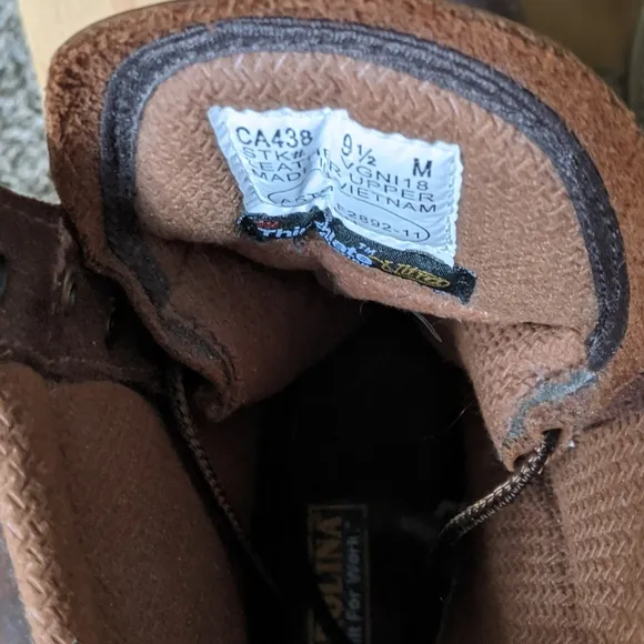 Carolina  Brown Work Boots 9.5