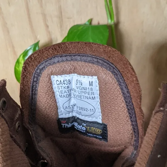 Carolina  Brown Work Boots 9.5