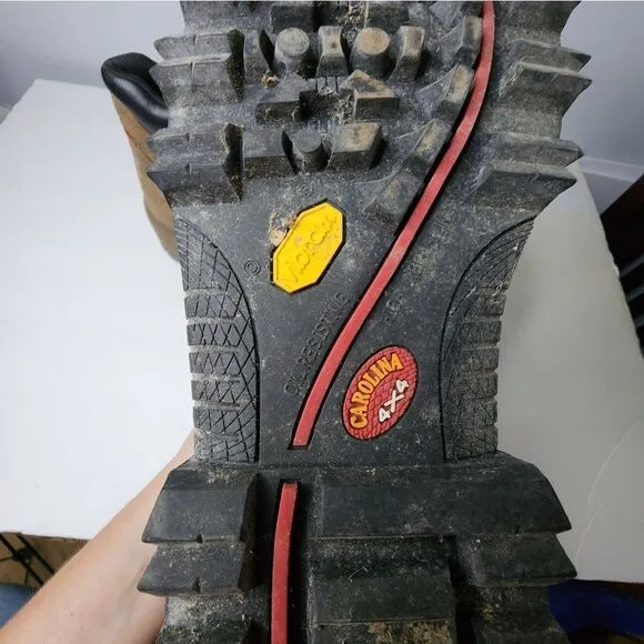 Carolina vibram sole work boots men's size 12