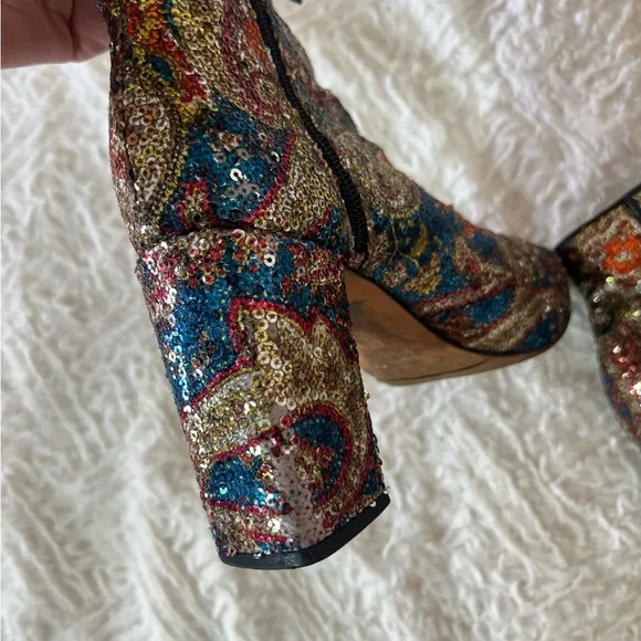 Carven Sequin Boots