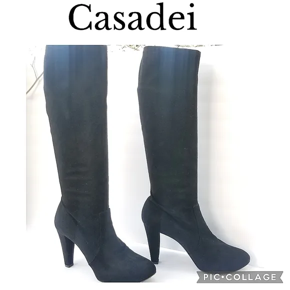 Casadei  Microfiber suede Tall heeled boots