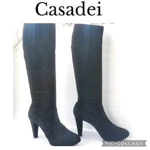 Casadei  Microfiber suede Tall heeled boots