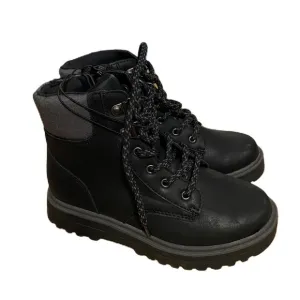 Cat &amp; Jack Black Work Boots NEW Sz 13 Kids Boys