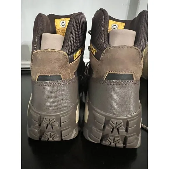 CAT Threshold Brown Work Boot Sz 13 ASTM F2892-18 Never Worn Outside Waterproof‎