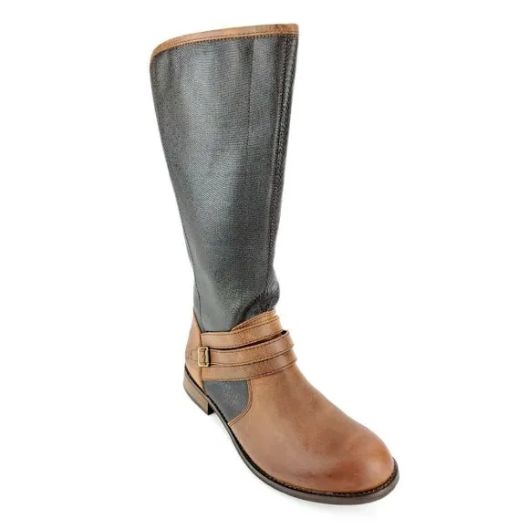 CAT Women's Sabrina Canvas Back Zip Tall Boot 6