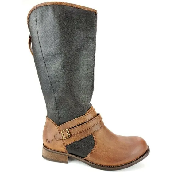 CAT Women's Sabrina Canvas Back Zip Tall Boot 6