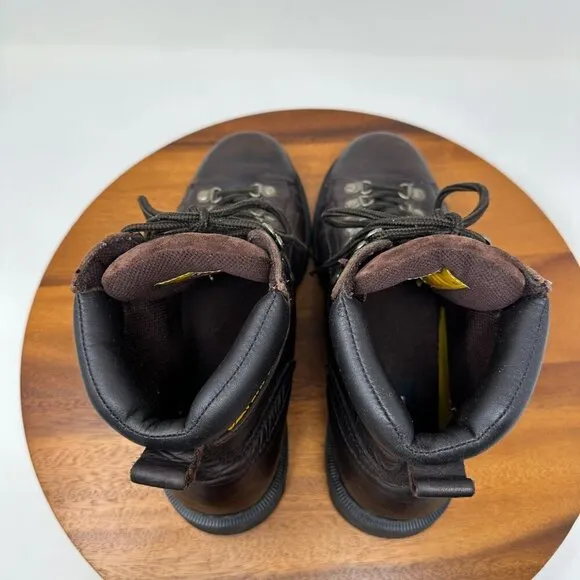 CAT Work Boots Brown Leather Size 11.5