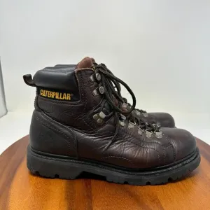 CAT Work Boots Brown Leather Size 11.5