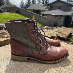 Caterpillar CAT Men's Leather Abe TX Work Boots Brown Size Men’s 12 M P7…