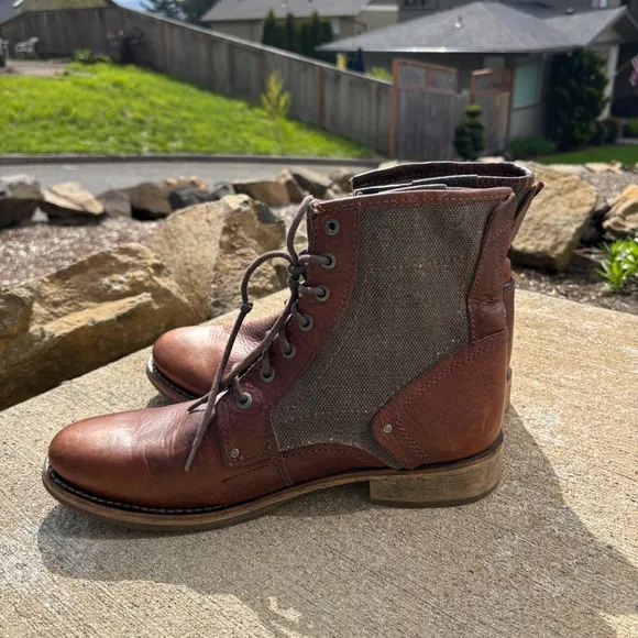 Caterpillar CAT Men's Leather Abe TX Work Boots Brown Size Men’s 12 M P7…