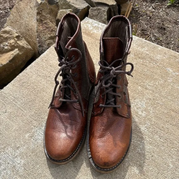 Caterpillar CAT Men's Leather Abe TX Work Boots Brown Size Men’s 12 M P7…