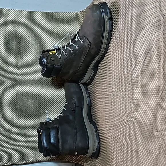 Caterpillar Men's Exposition 6&quot; Inch Dark Brown Alloy Toe Wide Width Work Boots