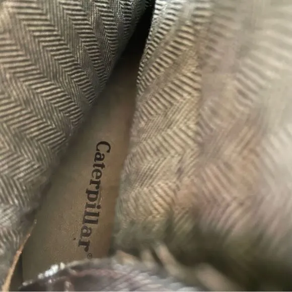 Caterpillar CAT Sabrina  Canvas boot “dogwood”  dark brown and tan 8.5