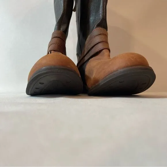 Caterpillar CAT Sabrina  Canvas boot “dogwood”  dark brown and tan 8.5