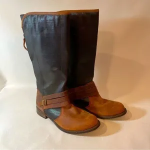 Caterpillar CAT Sabrina  Canvas boot “dogwood”  dark brown and tan 8.5