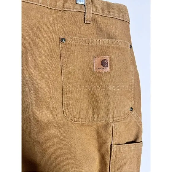 Cathartt loose fit washed duck double front utility work pants sz 42 X 30