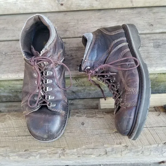 CAT P73592 - Blackbriar Mid Soft Toe Work Boots Brown Leather Size Men's 11