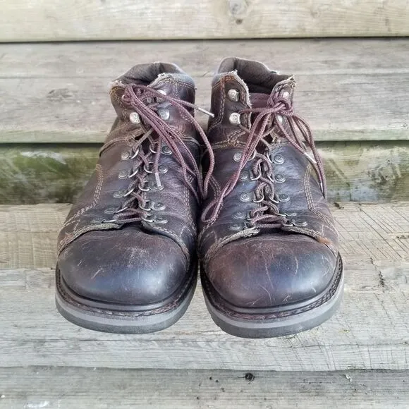 CAT P73592 - Blackbriar Mid Soft Toe Work Boots Brown Leather Size Men's 11