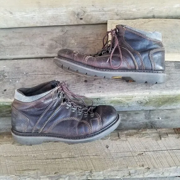 CAT P73592 - Blackbriar Mid Soft Toe Work Boots Brown Leather Size Men's 11
