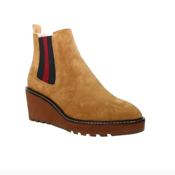 Cecelia New York Gemma Wedge Boot in Nutella New Size 6.5, 7