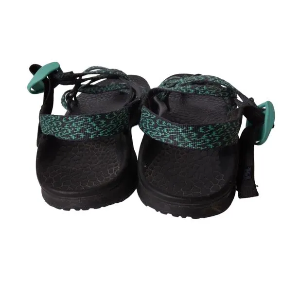 Chaco Double Strap Sandals Turquoise Black size 11