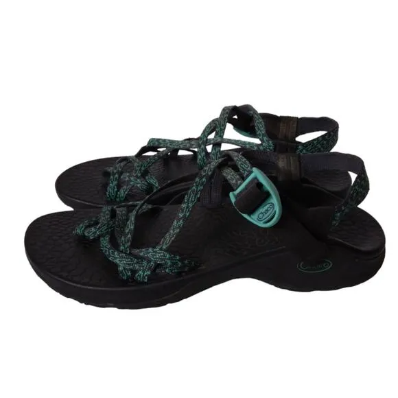 Chaco Double Strap Sandals Turquoise Black size 11