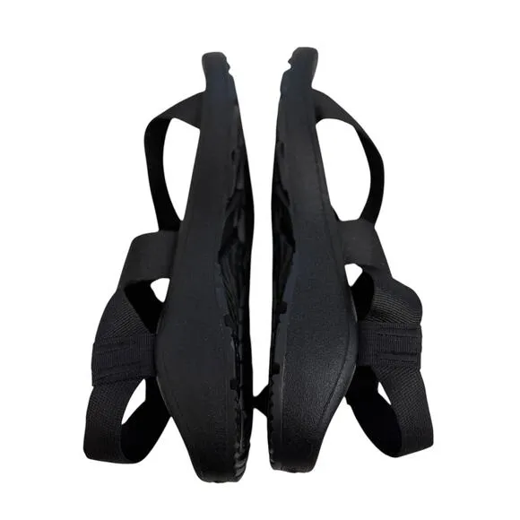 Chaco Mega Z Cloud Sandals Mens 9 EU42 Solid Black NEW with Box