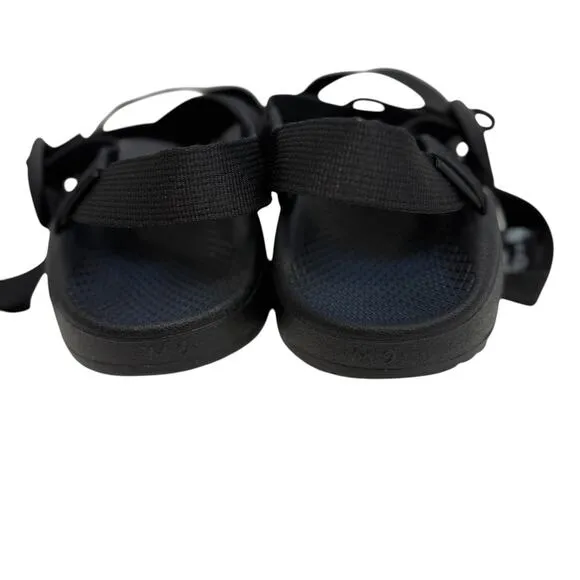 Chaco Mega Z Cloud Sandals Mens 9 EU42 Solid Black NEW with Box