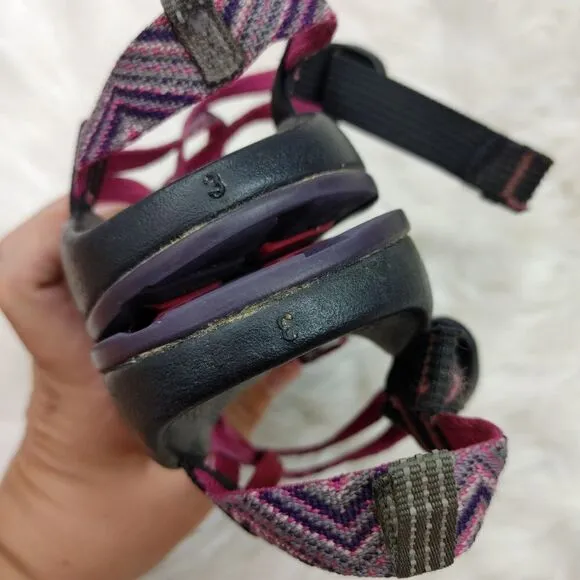 CHACO ZX/1 SANDALS ~ PINK PURPLE ~ SZ 3 YOUTH ~ GENTLY WORN.