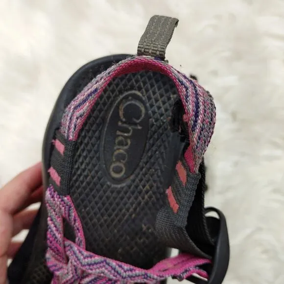 CHACO ZX/1 SANDALS ~ PINK PURPLE ~ SZ 3 YOUTH ~ GENTLY WORN.