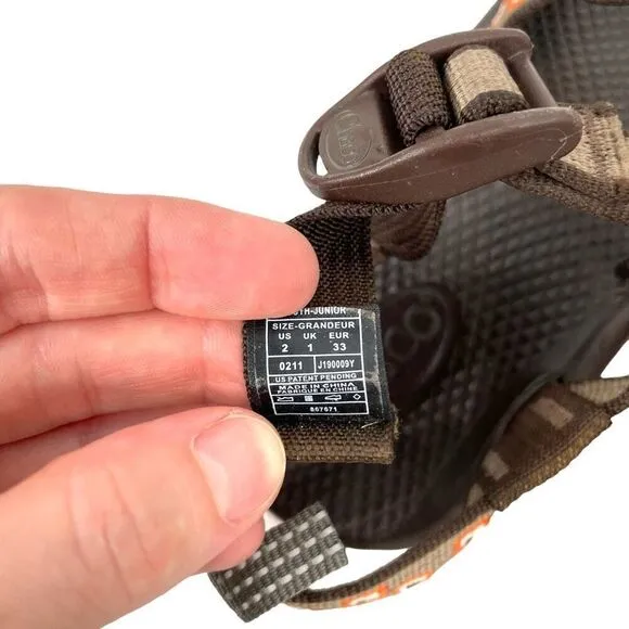 Chacos Smokey the Bear kids sandals Size 2