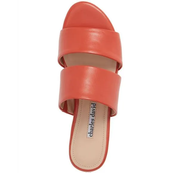 Charles David Womens Siamese Banded Slide Sandals Size 9
