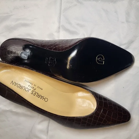 Charles Jourdan Women's Brown Leather Shoes