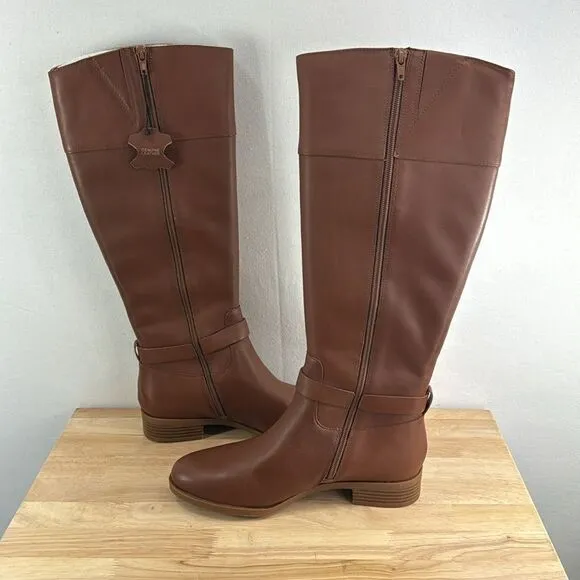 Charter Club Johannes Riding Boots- Brown Leather- Size 8.5 M- NIB