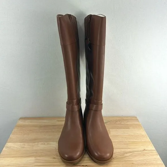 Charter Club Johannes Riding Boots- Brown Leather- Size 8.5 M- NIB