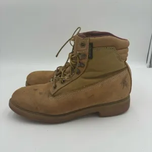 Chippewa Men’s 8 Tan Brown Nubuck Leather 6” Work Boots