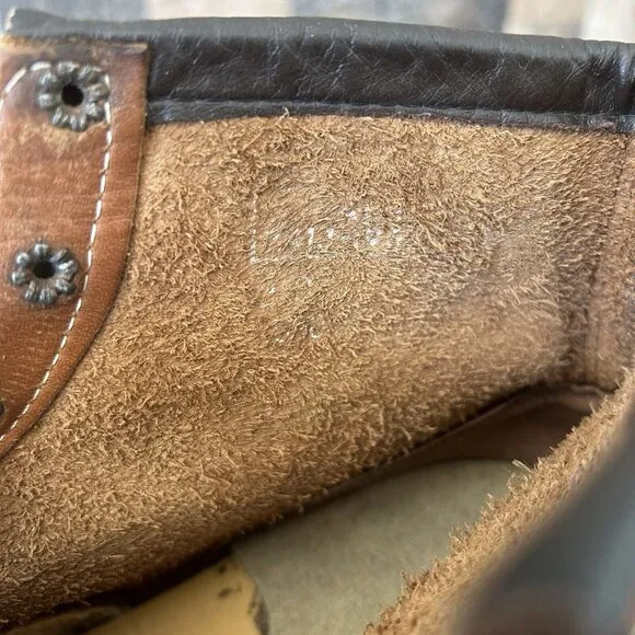 Chippewa Vintage Steel Toe Ankle Brown Work Boots Mens 12