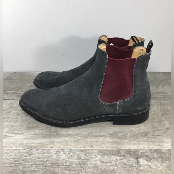 Church’s Chelsea Gray Suede Leather Dress Work Womens Boots Size 37 EU 6.5 US