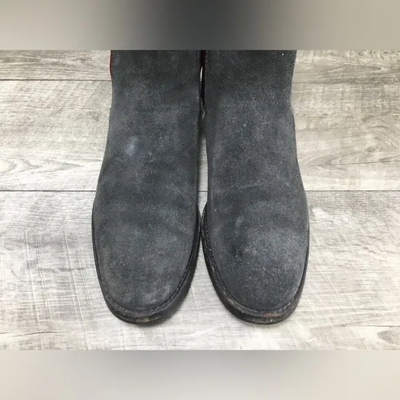 Church’s Chelsea Gray Suede Leather Dress Work Womens Boots Size 37 EU 6.5 US