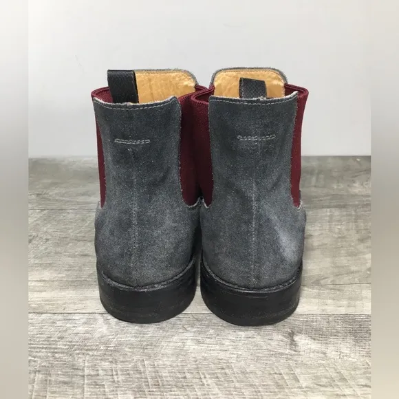 Church’s Chelsea Gray Suede Leather Dress Work Womens Boots Size 37 EU 6.5 US