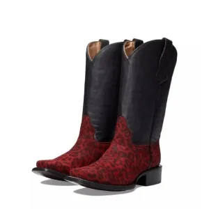 Circle‎ G by Corral Youth Leopard Print Western Boots Size 5 Ladies Size 7