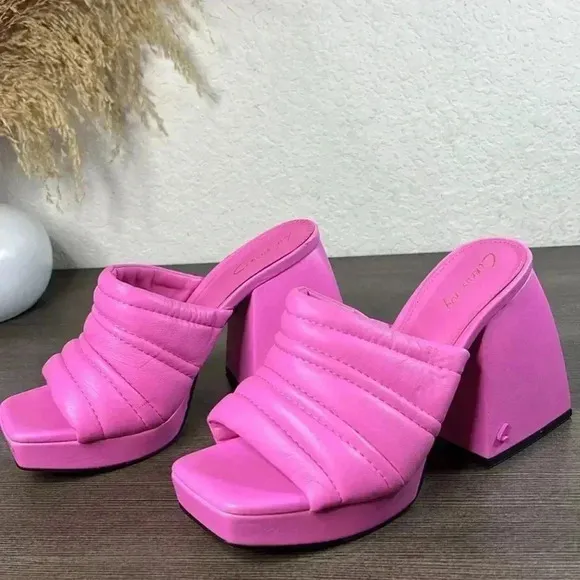 Circus by Sam Edelman Marlie Women's Size 5 Pink Crush Platform Sandal Shoes