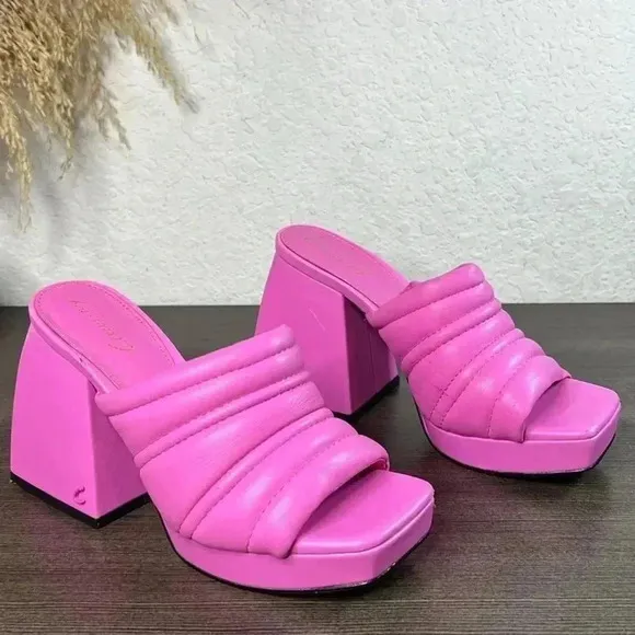 Circus by Sam Edelman Marlie Women's Size 5 Pink Crush Platform Sandal Shoes
