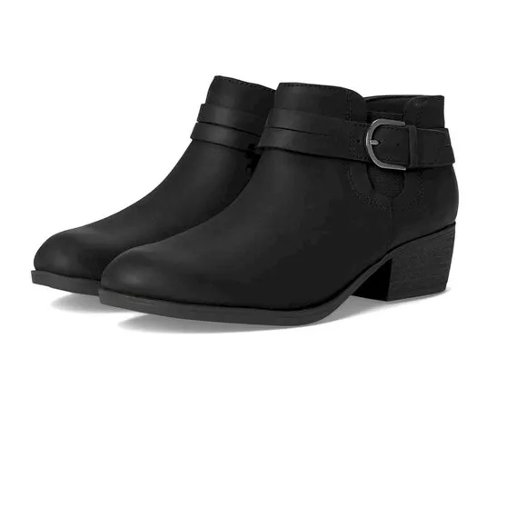 Clarks Charlten Rae Black Booties Women's Size 6.5W New