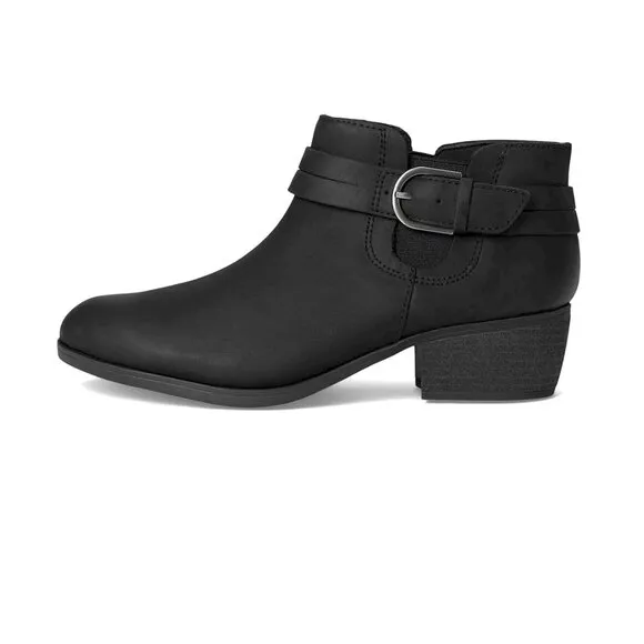 Clarks Charlten Rae Black Booties Women's Size 6.5W New
