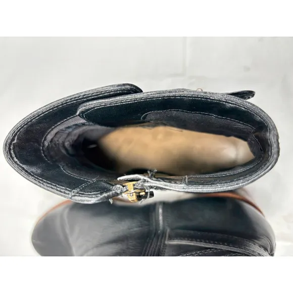 CLARKS Clarkdale Jax Boots Black Leather size 9