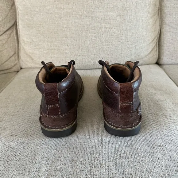 Clarks Edgewick Mid Men's Casual Leather Boots Brown Men’s Size 8