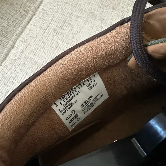 Clarks Edgewick Mid Men's Casual Leather Boots Brown Men’s Size 8