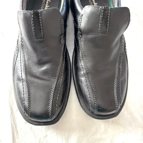 Clarks Gessler Step Black Leather Loafers Extreme comfort SZ 11 M NWOT